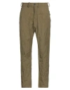 Masnada Man Pants Military Green Size 36 Cotton, Wool, Metallic Fiber