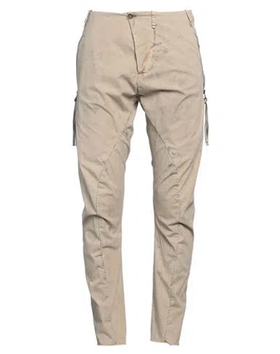 Masnada Man Pants Sand Size 34 Cotton, Elastane In Beige