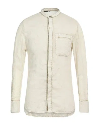 Masnada Man Shirt Beige Size 40 Ramie In Sand