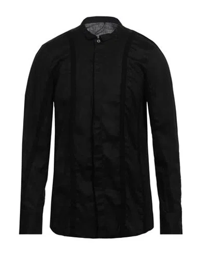 Masnada Man Shirt Black Size 42 Ramie