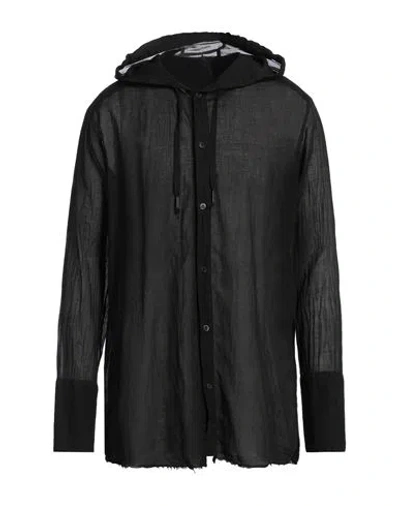 Masnada Man Shirt Black Size 40 Cotton
