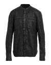 Masnada Long-sleeve Linen Jacket In Black