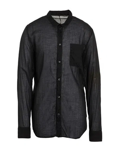 Masnada Man Shirt Black Size 46 Cotton