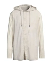 Masnada Man Shirt Light Grey Size 42 Cotton In Grey