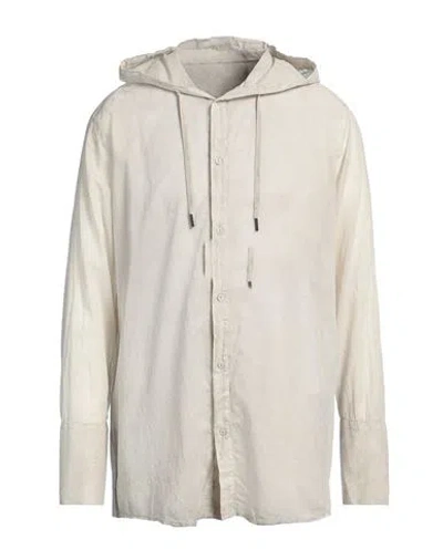 Masnada Man Shirt Light Grey Size 42 Cotton