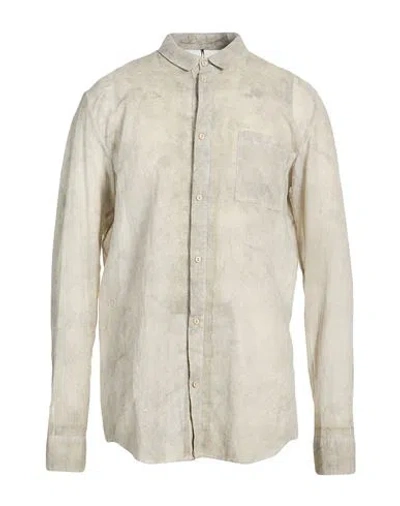 Masnada Man Shirt Light Grey Size 44 Cotton In Neutral