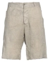 Masnada Man Shorts & Bermuda Shorts Beige Size 32 Linen