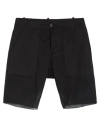 Masnada Man Shorts & Bermuda Shorts Black Size 32 Cotton