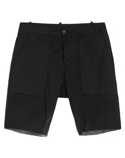 Masnada Man Shorts & Bermuda Shorts Black Size 32 Cotton