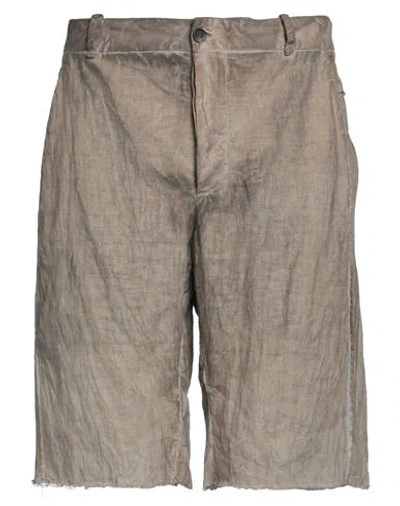 Masnada Man Shorts & Bermuda Shorts Khaki Size 32 Linen In Beige