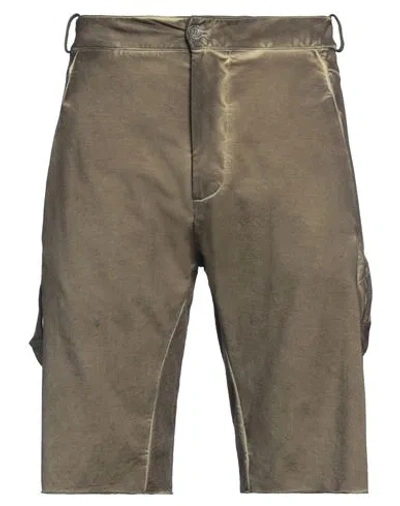 Masnada Man Shorts & Bermuda Shorts Military Green Size 32 Cotton, Elastane