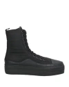 Masnada Man Sneakers Beige Size 9 Textile Fibers, Leather In Black