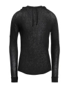 Masnada Man Sweater Black Size 40 Linen, Elastane In Black