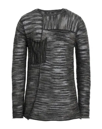 Masnada Man Sweater Black Size M Linen
