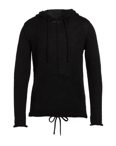 Masnada Man Sweater Black Size M Merino Wool, Linen