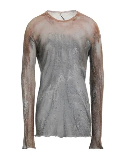 Masnada Man Sweater Grey Size M Cotton