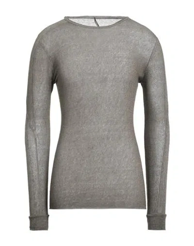 Masnada Man Sweater Khaki Size 40 Linen, Elastane In Beige