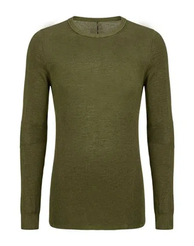 Masnada Man Sweater Military Green Size M Merino Wool
