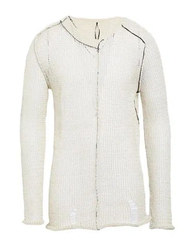 Masnada Man Sweater Off White Size L Linen