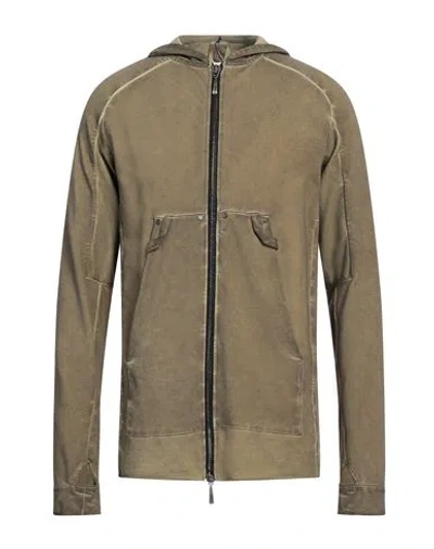 Masnada Man Sweatshirt Military Green Size 36 Cotton, Elastane In Green