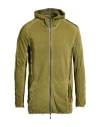 Masnada Man Sweatshirt Military Green Size 40 Cotton In Green