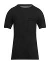 Masnada Man T-shirt Black Size 40 Cotton In Black