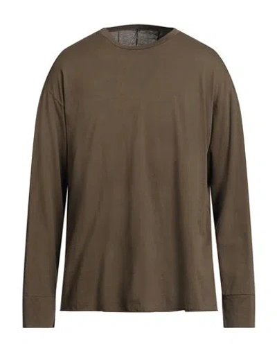 Masnada Man T-shirt Khaki Size 42 Cotton In Brown