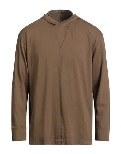 Masnada Man T-shirt Khaki Size 44 Cotton In Brown