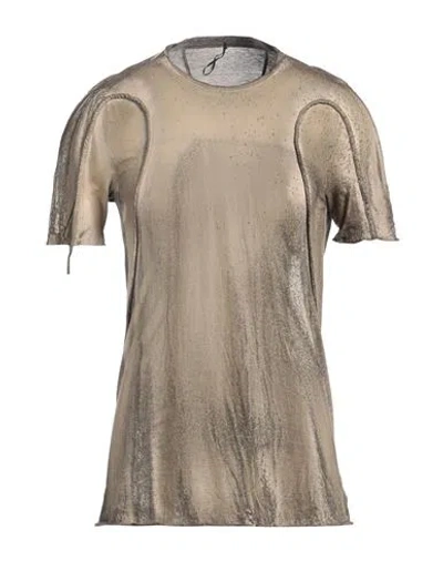 Masnada Man T-shirt Khaki Size 46 Cotton In Beige
