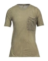 Masnada Man T-shirt Light Green Size 40 Cotton In Green