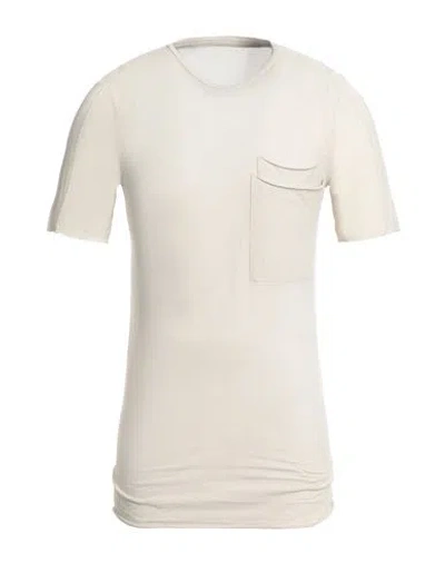 Masnada Man T-shirt Light Grey Size 46 Cotton