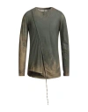 Masnada Man T-shirt Military Green Size 40 Cotton
