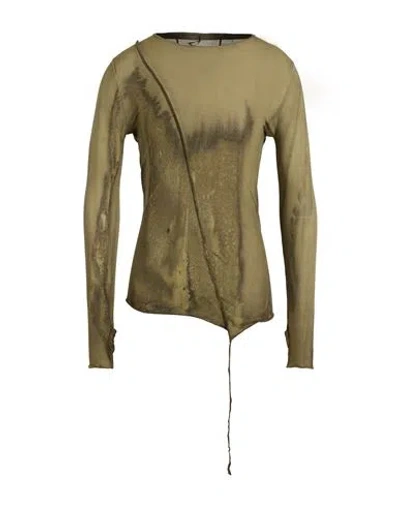 Masnada Man T-shirt Sage Green Size 36 Cotton