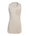 Masnada Man Tank Top Beige Size 34 Cotton In Neutral