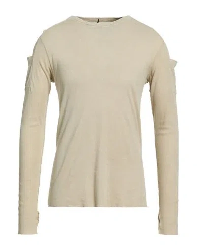 Masnada Man T-shirt Beige Size 40 Cotton, Linen In Neutral