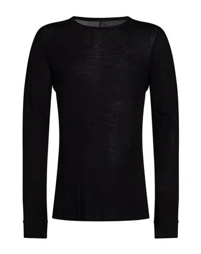 Masnada Man T-shirt Black Size 42 Viscose, Polyamide, Cashmere