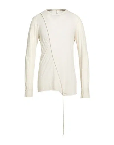 Masnada Man T-shirt Ivory Size 40 Cotton In Neutral
