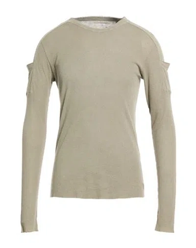 Masnada Man T-shirt Sage Green Size 46 Cotton, Linen
