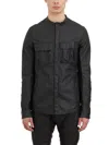 Masnada Long-sleeve Linen Jacket In Black