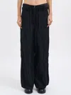 Masnada Drawstring Casual Pants In Black