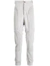 Masnada Panelled Drop-crotch Cotton Trousers In Grey