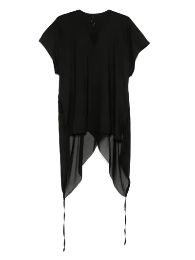 Masnada Panelled T-shirt In Black