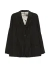 Masnada Patterned Blazer In Black