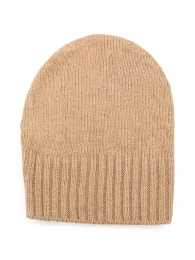 Masnada Ribbed-knit Beanie Hat In Orange