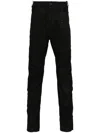 Masnada Distressed Straight-leg Trousers In Black