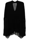 Masnada Scollo V-neck Jumper In Black