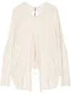 Masnada Self-tie Jumper In White