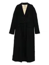 Masnada Single-breasted Coat In Black