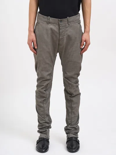 Masnada Slim Stretch Cotton Pants In Gray