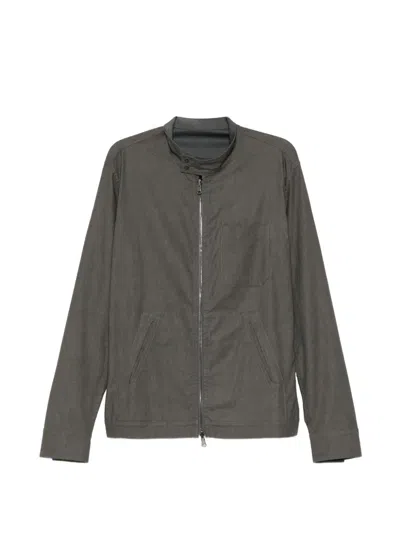Masnada Stand-up Collar Jacket In Gray